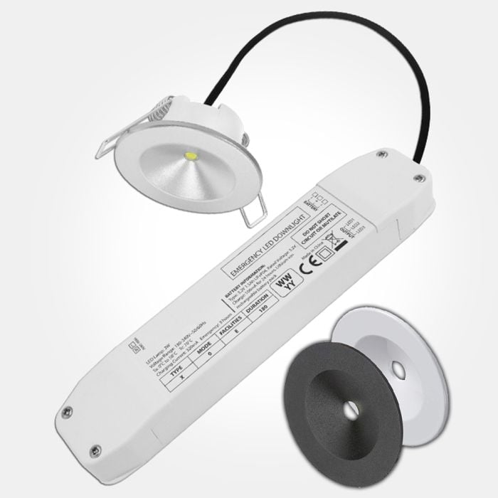 LEDBRITE Emergency LED Downlight Recessed Ceiling Light 2W Non -  LEDBRITE: LED Lighting & Security Products