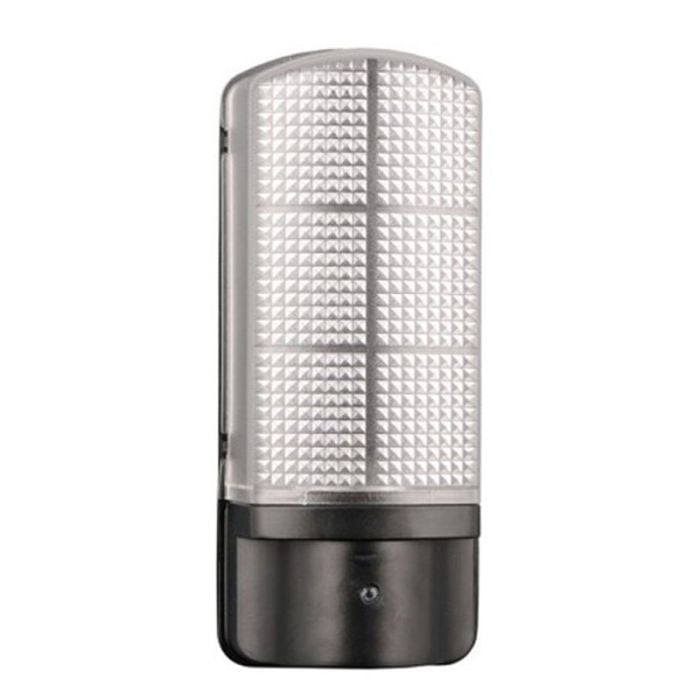 Led 7 Watt Black Outdoor Wall Light Integrated Photocell 4000k Ledbrite Lighting Security Products - External Wall Lights With Photocell