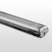 LED Twin Tube Non Corrosive T8 Batten Fitting IP65 Weatherproof Fixture With Tubes