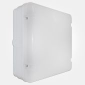 LED Wall Light IP65 Utility Bulkhead Square White CCT Colour Selectable Wattage Selectable