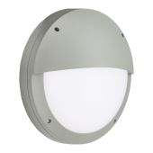 LED 18 Watt Die Cast Wall Ceiling Light IP65 Eyelid Grey Bulkhead Lighting