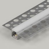  Plaster-In Recessed LED Aluminium Profile 2M / 6.6FT Length 