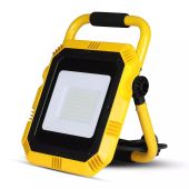 LED Work Floodlight Portable 50W 4000lms Samsung Chip BS Plug 6400K Plug & Play