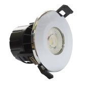 LED Polished Chrome Fire Rated 8 Watt Dimmable IP65 CCT Colour Changing Downlight