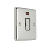 Eurolite 13Amp Unswitched Fuse Spur With Neon Polished Enhance Range 