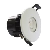 LED Satin Chrome Fire Rated 8 Watt Dimmable IP65 CCT Colour Changing Downlight 