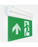 LED Multi Fixing Emergency Exit Sign 4 in 1 - complete with 4 fixing options – ceiling mounted, end mounted, wall mounted and suspended 
